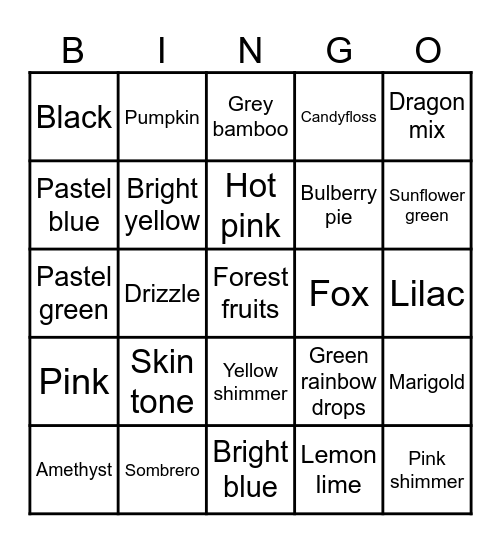 Flingo Bingo Card