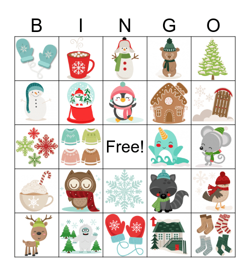 Winter BINGO Card