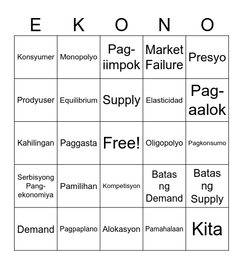 EKO BINGO Card