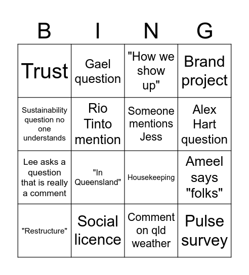 CAS 2024 Bingo Card