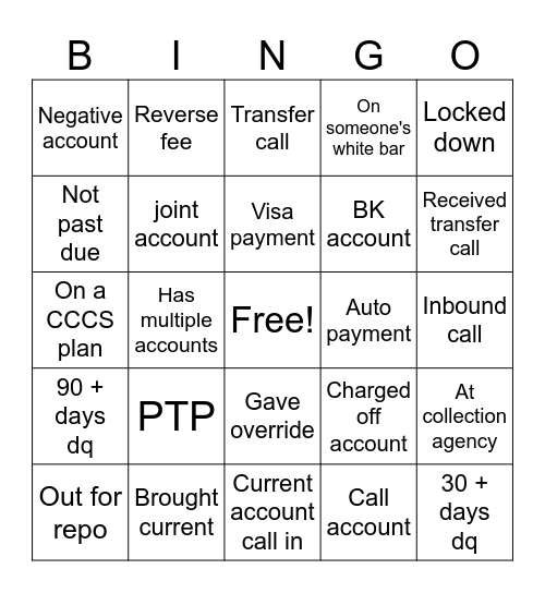 End of Year Gathering Bingo Card