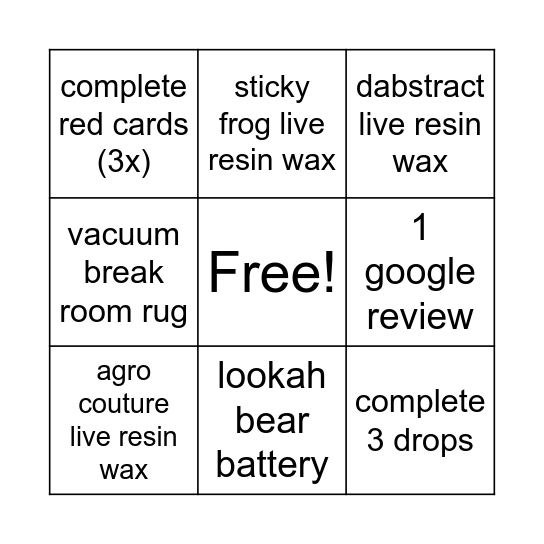 Bingo Card