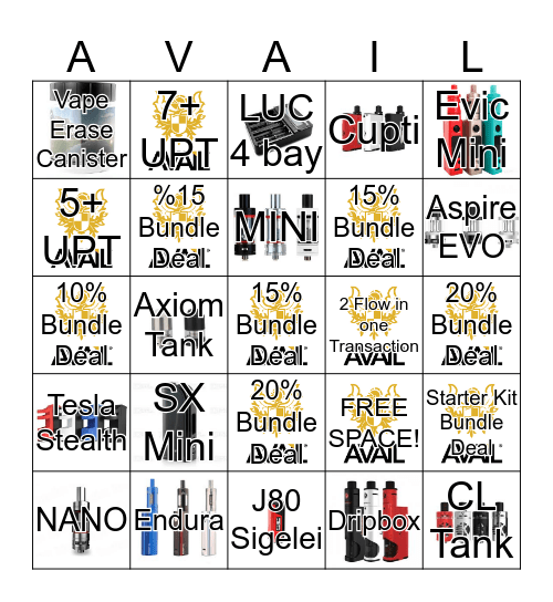 Week 1 of September Bingo Card