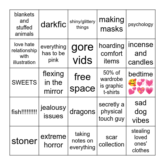 peri bingo Card