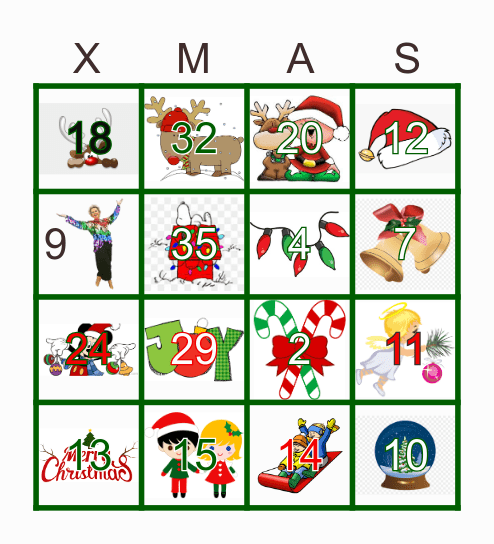 Sandys 12 Days of Christmas Holiday Bingo! Bingo Card