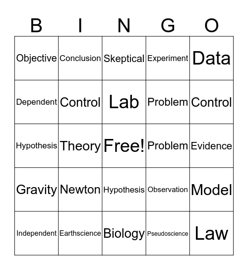 / Bingo Card