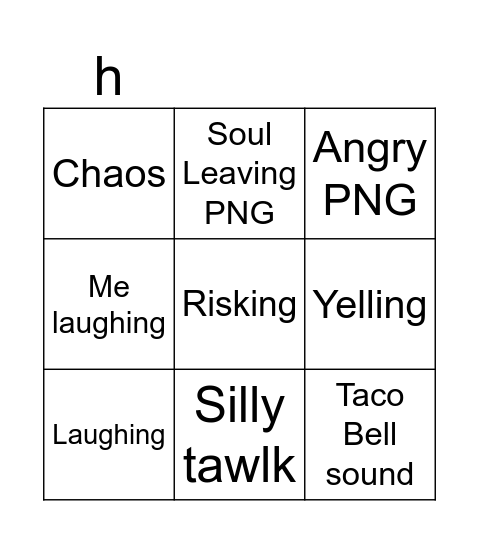 Socksfor1 Bingo Card