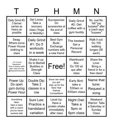 End of Year Bingo! Bingo Card