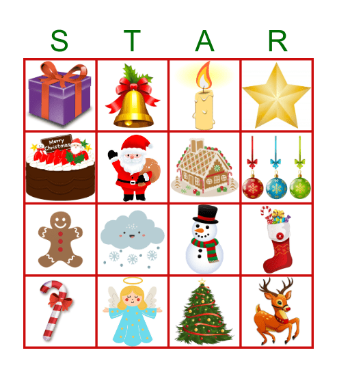 Christmas Bingo Card