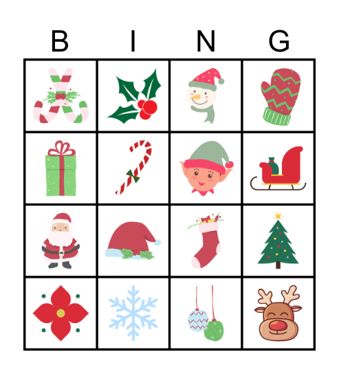 Christmas Bingo Card