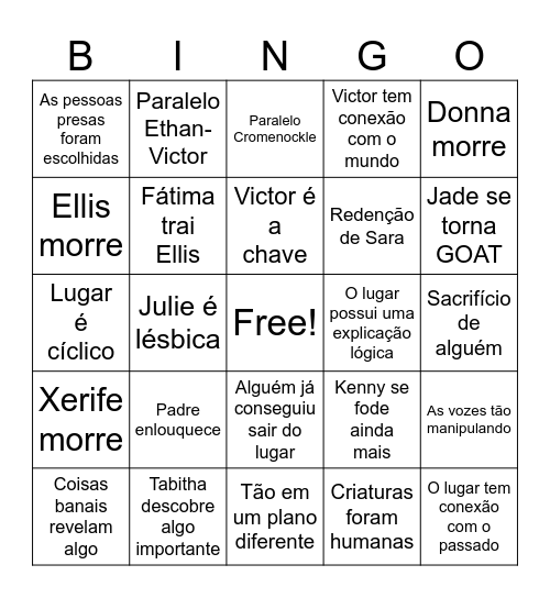 Bingo Origem Bingo Card