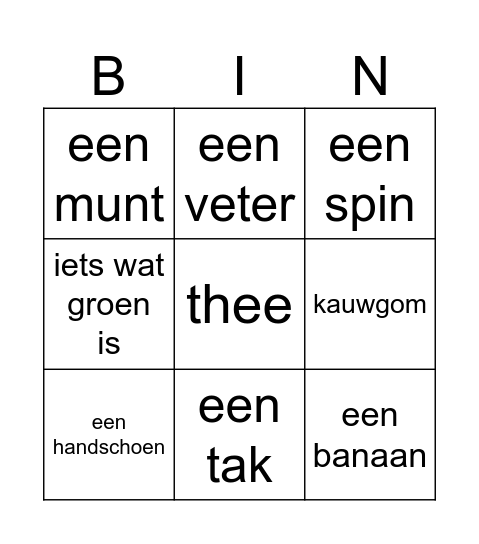 Lowan Bingo Card