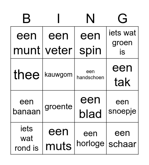 Lowan Bingo Card