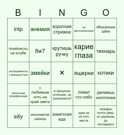 Ivch bingo! Bingo Card