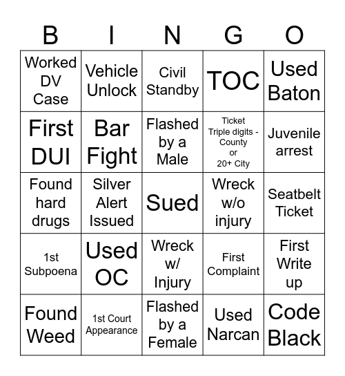 LEO Bingo Card