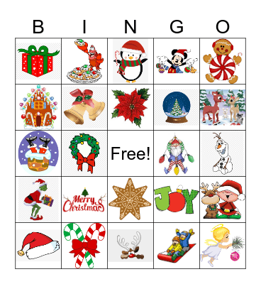 Christmas Bingo Card