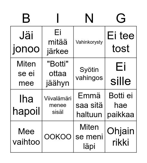 Änäribingo Card