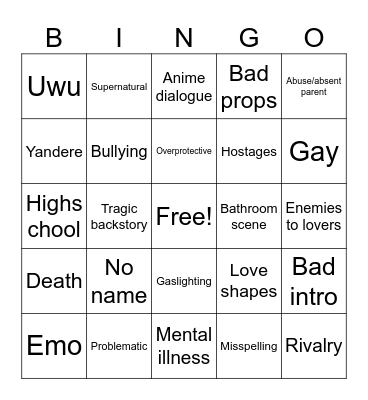 Gacha Bingo Card