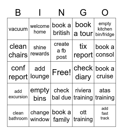 Win a £5 gift of your choice Bingo Card
