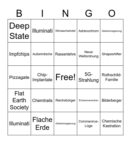 Bullshit Bingo Card