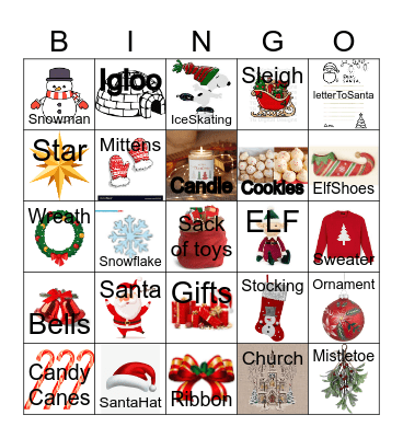 Holiday Bingo Card