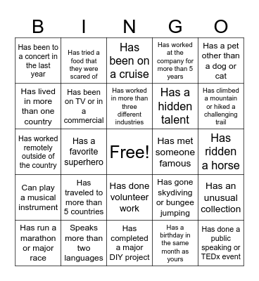 Analytics Bingo Card