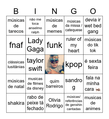 mzimbora cantar (diário) Bingo Card