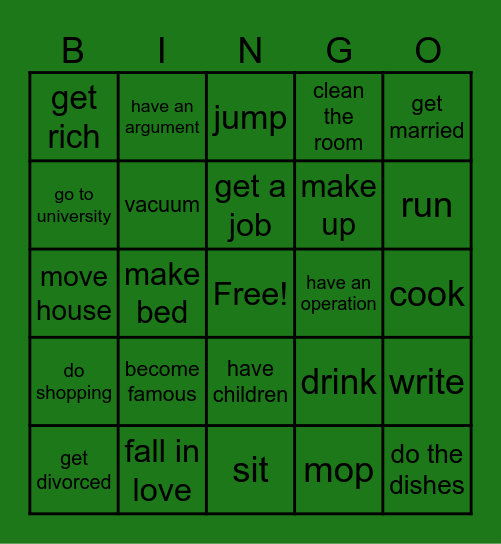 maja Bingo Card