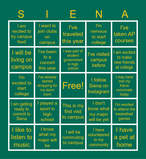 Accepted Saints Day Bingo! Bingo Card