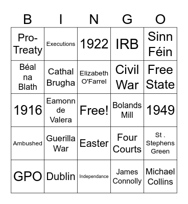 Rising Bingo Card