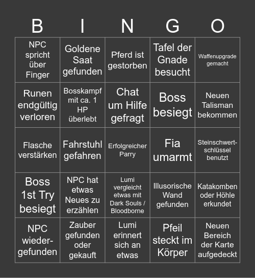 Lumi's Weihnachtsbingo Card