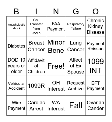 CODBINGO Card