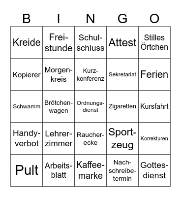 Marienheim-Weihnachtsbingo Card