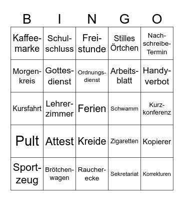 Marienheim-Weihnachtsbingo Card