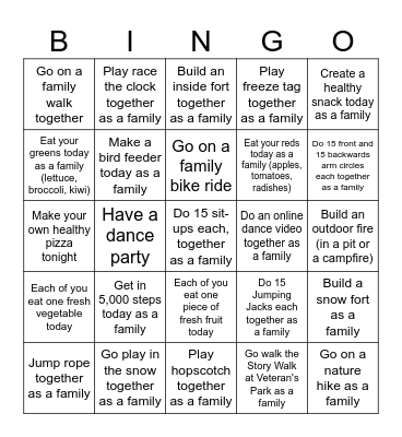 Healthy Community Action Team /Darnell's Garden Shop Bingo Card