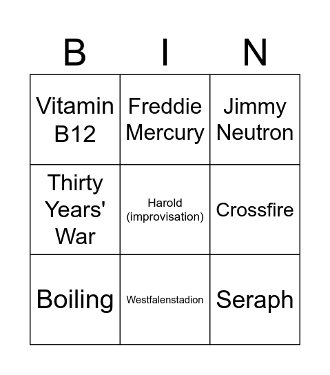 WikiBingo Card