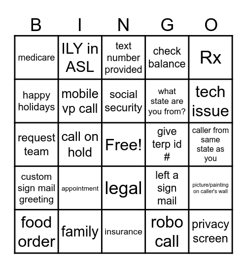 CYBER WEEK Bingo Card