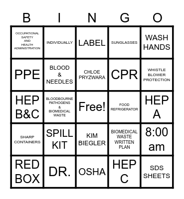 2024 Knowledge Check Bingo Card