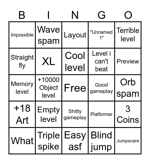 DA RECENT TAAAAB Bingo Card