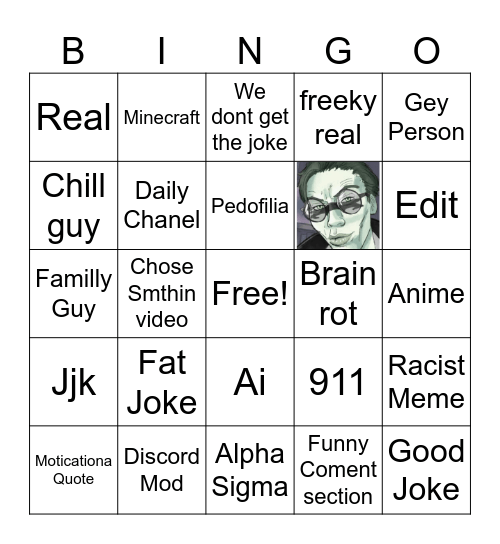 The Peak bingo Card