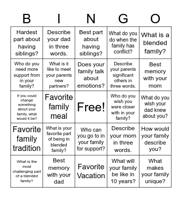 Therapy Bingo !! :-) Bingo Card