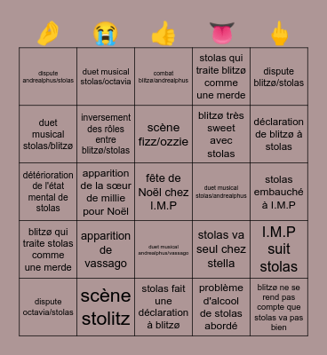 Sinsmas bingo !!!! Bingo Card