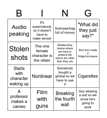 Delta Film Festival Bingo Card
