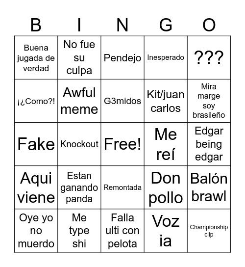 Best moments brawl stars Bingo Card