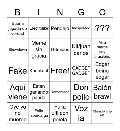 Best moments brawl stars Bingo Card