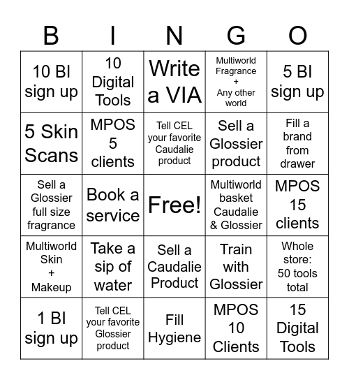 Sunday 12/08 Bingo Card