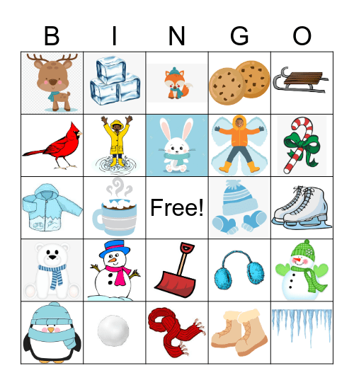 Winter Bingo Card