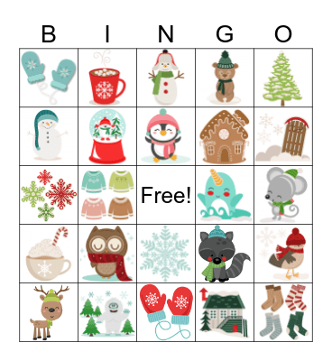 Winter BINGO Card