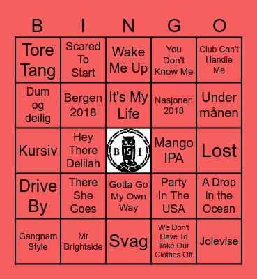 D3 JULEBORD 2024 Bingo Card