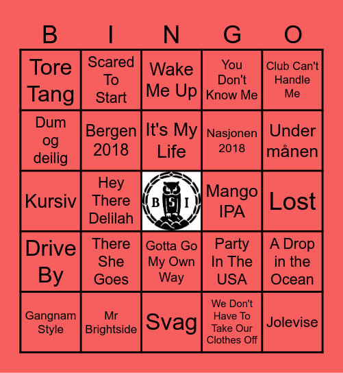 D3 JULEBORD 2024 Bingo Card